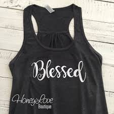 Blessed Tank Flowy Tank Inspirational Blessing Christian Clothing Blessed Mama Blessing Mama Mom Momma Mother Gift Womens S 2xl