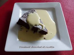 Fondant Chocolat Et Ricotta Dessert Ricotta Recette Fondant