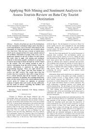 Di mana terdapat variasi leksikal yang signifikan saya telah menunjukkan beberapa terjemahan bahasa. Pdf Applying Web Mining And Sentiment Analysis To Assess Tourists Review On Batu City Tourist Destination