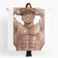 Bara Anime Gay Muscle Man Scarf for Sale by Symerca | Redbubble