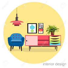 Over 113,116 living room pictures to choose from, with no signup needed. Vector Furniture Living Room Interior Design Elements Mid Century Royalty Free Cliparts Vectors And Stock Illustration Image 79012804