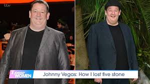 After his divorce with his second wife maia dunphy in 2017, johnny vegas has started to work on his weight loss. Johnny Vegas Speaks About His Five Stone Weight Loss As He Insists He Has Not Been On A Diet Daily Mail Online