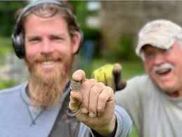 My buddy found a good one today. 1811 classic head half cent. His first  half cent anything..