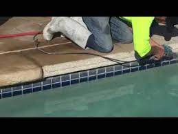 There are a variety of solutions to fix eroded earth underneath concrete pool decking. Vsb Pool Coping Repair Youtube