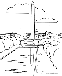 White house history, facts, pictures and coloring pages Washington Monument Coloring Page Coloring Pages For Kids And Coloring Home