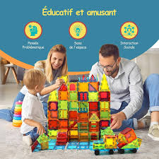 Blocs Magnétiques Montessori 120 tuiles