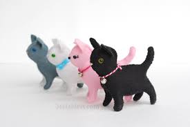 I wanted to design a cat doll with personality (and was easy to make). Sew Your Own Felt Kittens With The Felt Cat Sewing Pattern By Delilahiris