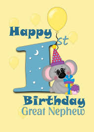 1st Birthday Wishes For My Nephew Great Nephew Happy 1st Birthday Koala Bear Card Ad Affiliate Happy St Great Nephew Happy 1st Birthdays Bear Card First Birthday Cards