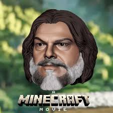 1/6 1/12 A Minecraft Movie Jack Black as Steve Head Headsculpt