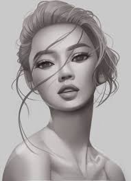 Tricia Loren On Twitter Shading Study From Reference Character Portrait Girl Face Blackandwhite Asian #reference #art reference #head reference #shading reference #shading #shadows #face shading #head shading #female #female head #lighting. tricia loren on twitter shading study