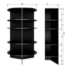 Ikea molger spiegel ikea spiegel hemnes schlafzimmerschrank weiss hochglanz wandspiegel rund weiss schrank ikea pax tur besta tv schrank schranke pax ikea. Bucherregal Tower O 100 Cm Rund Eschenholz Schwarz Wandregal Schrank New Maison Esto Ihr Grosser Mobel Online Shop