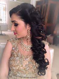 Here we have compiled top 50 indian hairstyles that complement the indian face perfectly. Beautiful Neha S Cocktail Look Hair Artistry By Archana Rautela Braided Hairstyles For Wedding Indian Party Hairstyles Hair Styles
