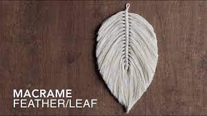 The tutorial gives you some simple tips on how to achieve a soft macrame fringe. Diy Macrame Tutorial How To Make A Large Macrame Feather Leaf Youtube
