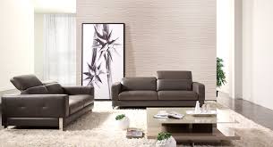 Select from materials like fabric, leather, and microfiber to complement your living room. Divani Casa Perth Modern Dark Grey Leather Sofa Set