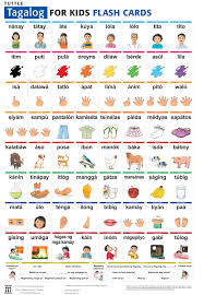 tuttle tagalog for kids flash cards kit includes 64 flash