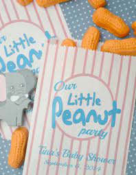 Peanut Baby Shower Favor Bags 20 Personalized Little Peanut Etsy Peanut Baby Shower Baby Shower Favor Bag Baby Shower