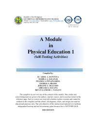 Can you direct me to any site where i can do some research for my activities? Pe 1 Self Testing Pdf Muscle Physical Fitness