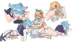 elira pendora and pomu rainpuff (nijisanji and 1 more) drawn by  xiongbingbisata | Danbooru