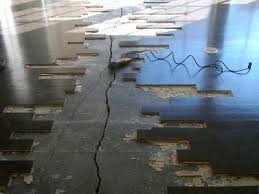 Here we repair a crack, and then overlay a concrete slab, all with tf structural concrete repair mortar. Concrete Slab Under Wood Floor Crack Repair Roadware Incorporated