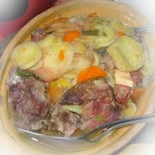 Baeckeoffe Bakers Oven A Casserole From When The Women Of The Village Took Their Dinners To Be Baked In The Village Baker Wine Food Pairing Food Wine Recipes