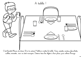 coloriage a imprimer mettre la table hey man coloriages