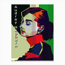 Audrey Hepburn Pop Canvas Prints