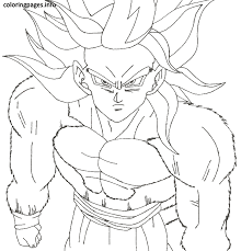 Dragon ball z coloring pages goku super saiyan 4. Goku Coloring Pages Super Saiyan 4 Coloring And Drawing