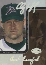 2006 Topps Co-Signers Carl Crawford Aubrey Huff Signers Changing Blue #/125 