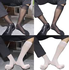 LUOFENG Calzini velati, calzini lunghi da uomo sopra il polpaccio o calzini  da lavoro calzini in nylon calzini alti al ginocchio calzini regalo :  Amazon.it: Moda