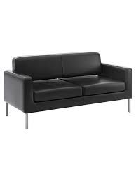 Hon Corral Bonded Leather Sofa Black Office Depot Black Sofa Black Leather Sofas Leather Sofa