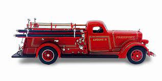 Made of diecast with some plastic parts. Lucky Die Cast Ldc43007 American Lafrance 1939 Fire Truck 1 43