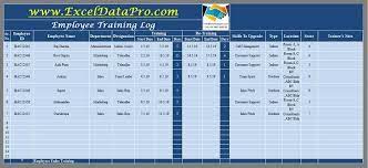 Example training matrix / training chart created in microsoft excel. Download Employee Training Log Excel Template Exceldatapro