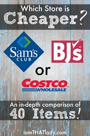 Costco Vs Sams Vs Bjs Price Comparison Of 40 Household