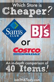 Costco Vs Sams Vs Bjs Price Comparison Of 40 Household