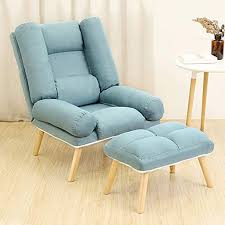 xzpq adjustable lazy single sofa chair folding nursing reading sofa bed recliner comfortable sofa with stool co single sofa chair single sofa comfortable sofa