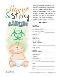 On this page i am sharing free printable baby shower mad libs ( advice for the parents). Baby Shower Sweet And Stinky Mad Libs