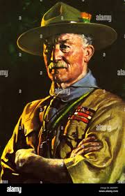 LORD BADEN POWELL OF GILWELL painted by David Jagger in 1929 Stock Photo