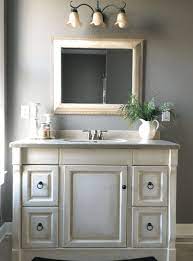This chalk paint performs miracles. How To Paint Your Bathroom Vanity The Fast Way Stylish Patina