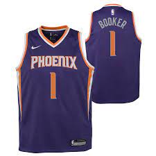 Booker and the suns are going to send mckellar a signed booker jersey and provide him tickets to a conference finals game, both booker's reps at caa and mckellar told espn. Phoenix Suns Nike Icon Swingman Nba Trikot Devin Booker Jugendliche