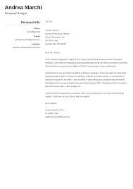 Financial Analyst Cover Letter Examples Templates To Fill