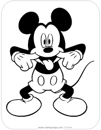 This mickey mouse printable coloring pages best mickey mouse face is taken from : Mickey Mouse Coloring Pages Fun And Games Disneyclips Com