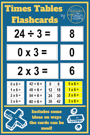 Times Tables Flashcards Multiplication 1 12 Times Tables Flashcards Division 1 12answer Cards To Match E Flashcards Multiplication Times Tables Flash Cards