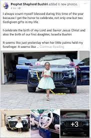 Embattled malawian, south african based religious leader shepherd bushiri and his wife mary have announced the death of their daughter. Photos Wealthy Malawian Pastor Prophet Bushiri Buys Brand New Maserati For His Daughter On Her 6th Birthday Latestnaija Com
