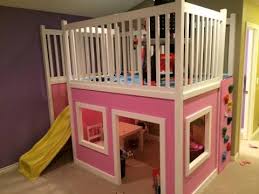 Another good thing about this bed bunk plan is that the ladder itself is secured. Playhouse Loft Bed Play Houses Playhouse Loft Bed Basement Playroom