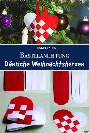 Gratis Bastelanleitung Danische Weihnachtsherzen Weben Aus Papier Basteln Anleitung Weihnachtsdeko Basteln Aus Papier Papier Weihnachten