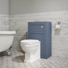 500mm Wc Toilet Unit Matt Blue Traditional Baxenden Furniture123