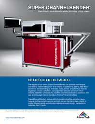 These rough guidelines below can help if you're estimating the weight of your item, but to know. Super Channelbender Sell Sheet