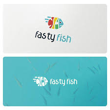 Fasty Fish Logo Kids Logo Design Fish Logo Pet Shop Logo