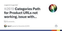 Categories Path for Product URLs not working, issue with ...