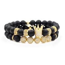 Black And Gold Bracelet Pin By Wilmer Neal On Bracelets For Men In 2020 Black Beaded Bracelets Beaded Bracelets Bracelets For Men